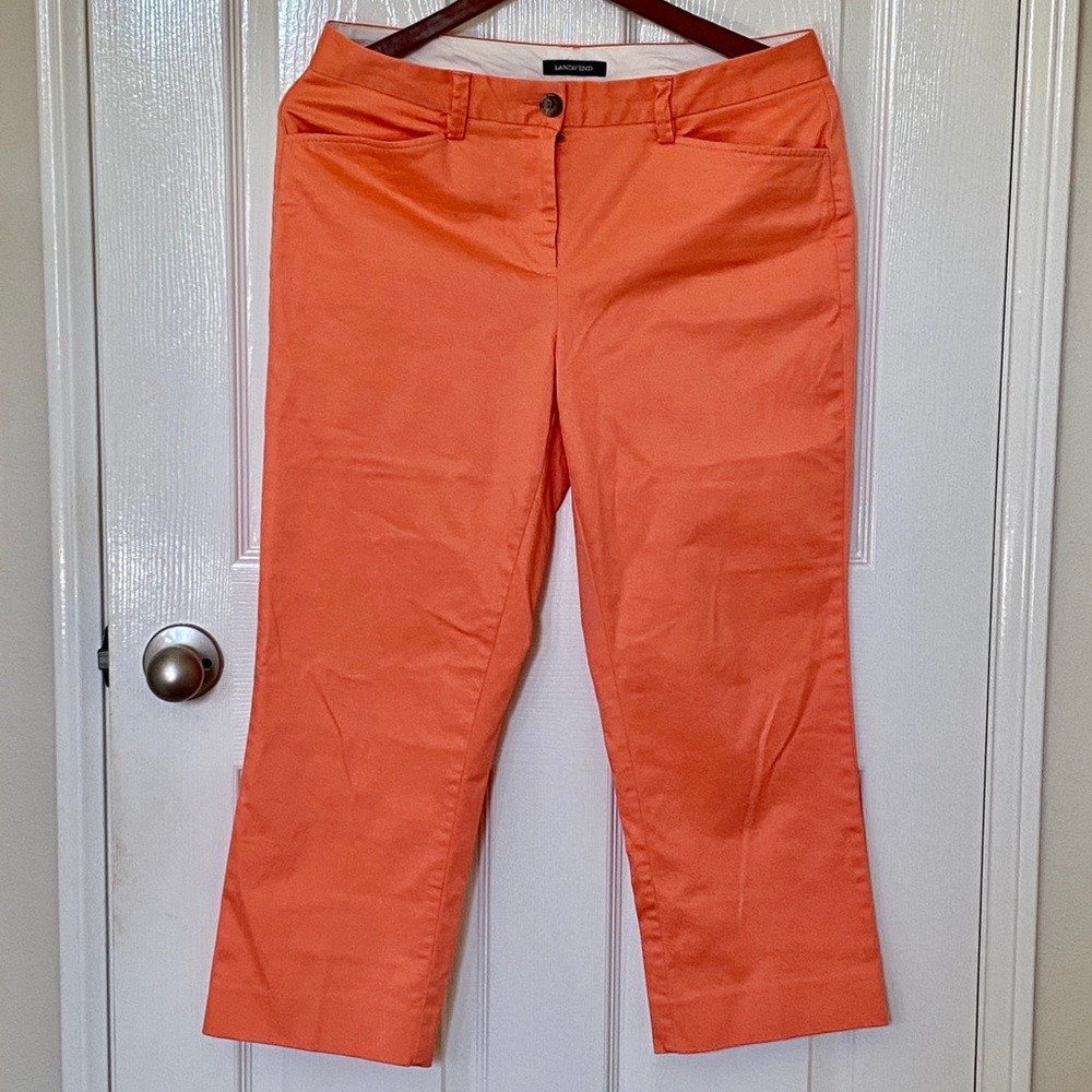LAND’S END Cropped Capri Pants Fit 2 Size 8